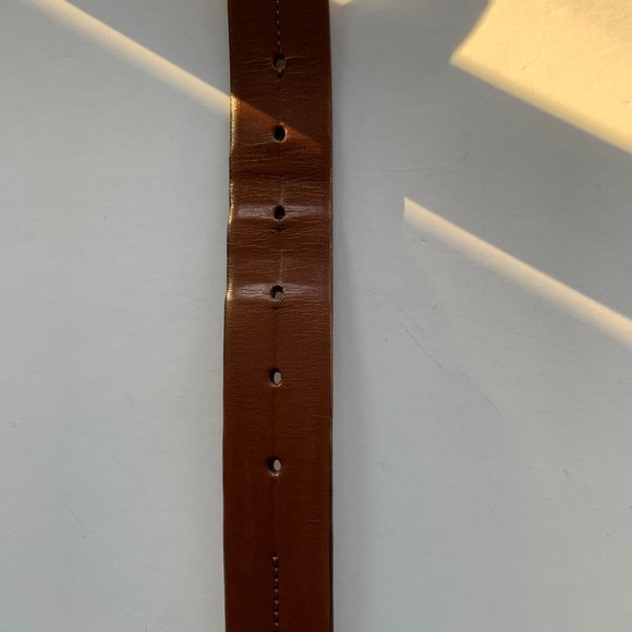 ITALIAN Men's LEATHER BELT Made in Italy Sz 40 - Picture 6 of 13